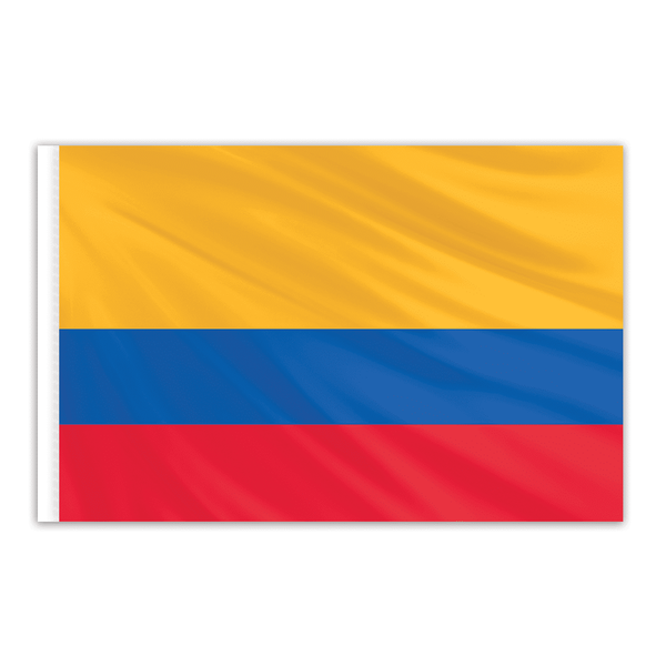 Global Flags Unlimited Ecuador Indoor Nylon Flag 5'x8' with Gold Fringe 201703F